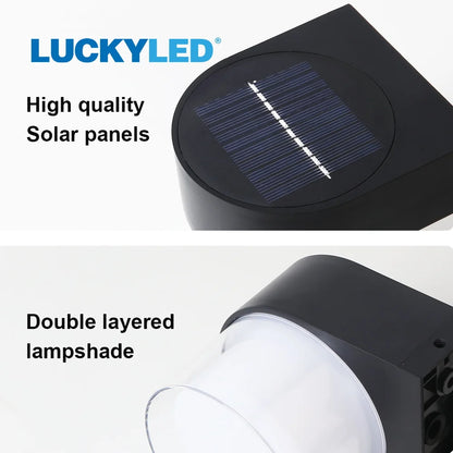 LUCKYLED Solcellsdriven Vägglampa – IP65