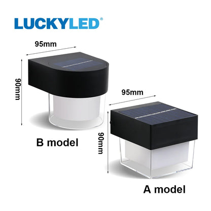 LUCKYLED Solcellsdriven Vägglampa – IP65