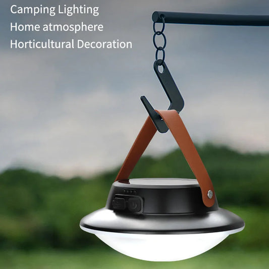 Solcellsdriven Campinglampa – 3 Ljuslägen