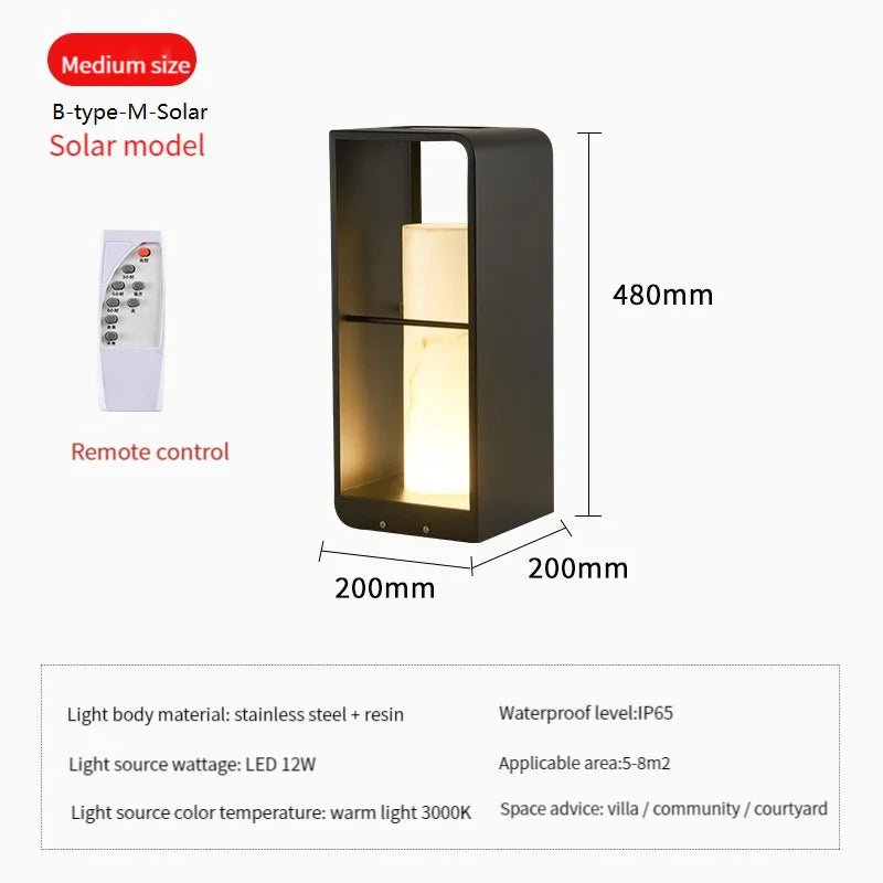 Modern Solcellsdriven LED-lampa – Kvalitetsbelysning