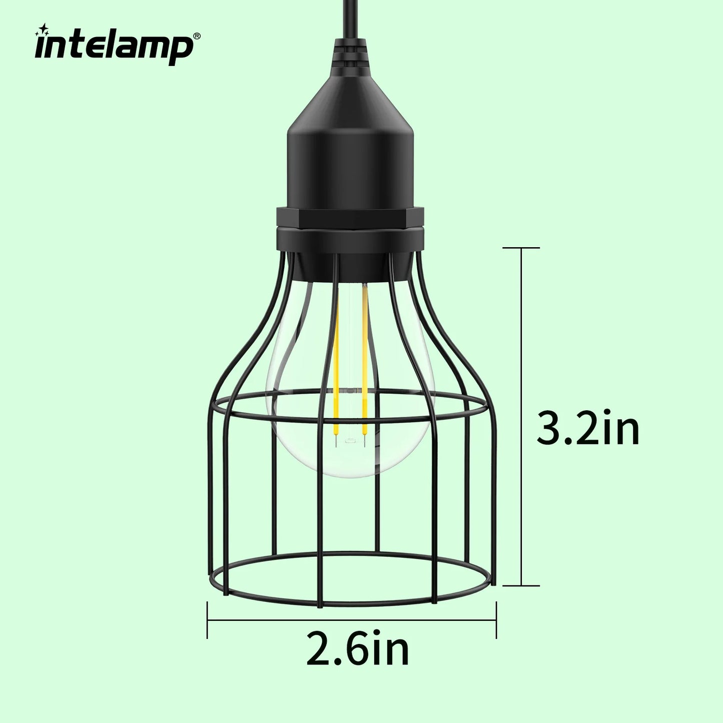 INTELAMP Solcellsdriven Bordslampa – Vattentät och Dimbar