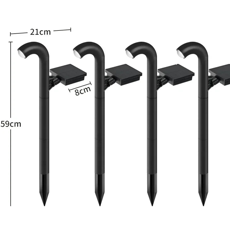 Solcellsdrivna LED-Spotlights – IP55 Vattentåliga Trädgårdslampor