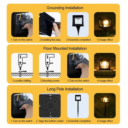 Solcellsdriven Pelarlampa – IP65 Vattentät