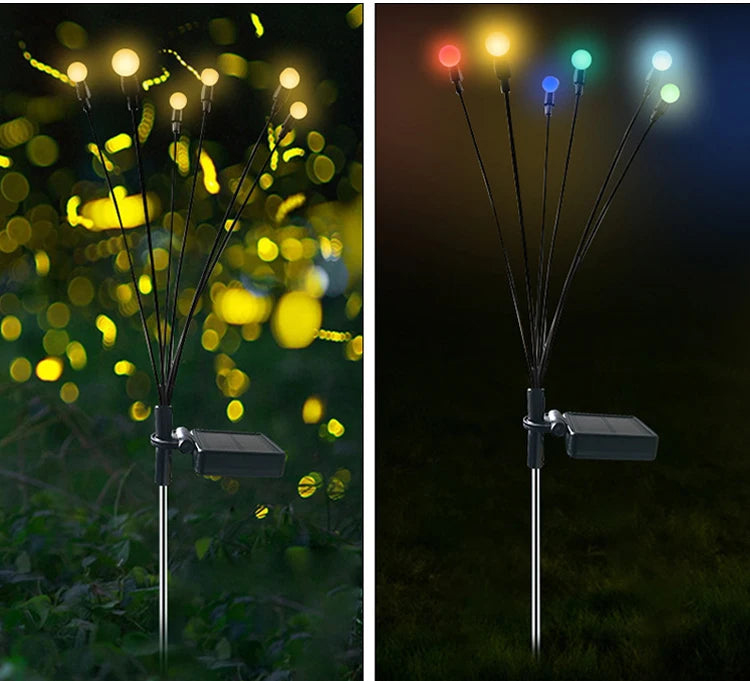 Solcellsdrivna Firefly-lampor – 10 LED