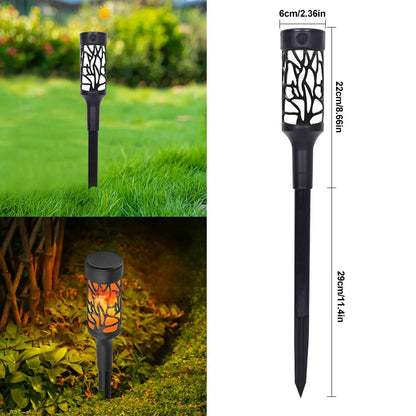 Solcellslampor med Flammande Ljus – Vattentät