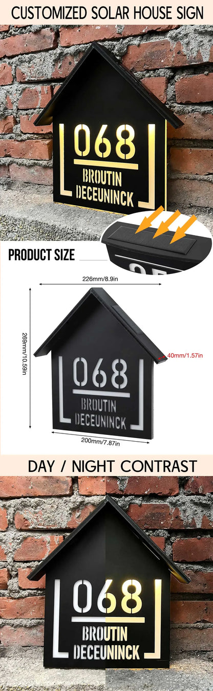 Variant 2 och 3: Personlig LED-adresskylt