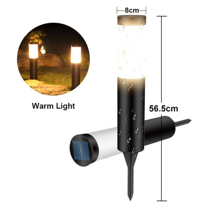 GOTOBE Stolpbelysning – Vattentäta Solcellslampor i Rostfritt Stål