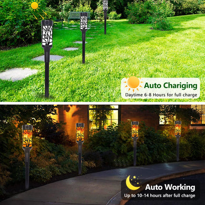 Solcellslampor med Flammande Ljus – Vattentät