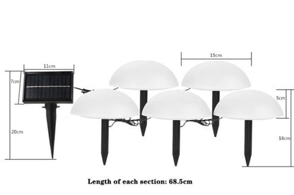 Solcellsdrivna LED Trädgårdslampor – Vattentät(5-pack)