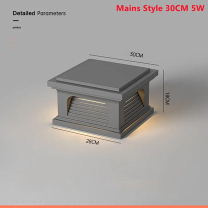 Solcellsdriven Vattentät LED-Lampa IP65 – Utomhusbelysning