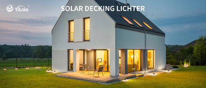 Solcellsdrivna Deck Lights – IP68 Vattentät